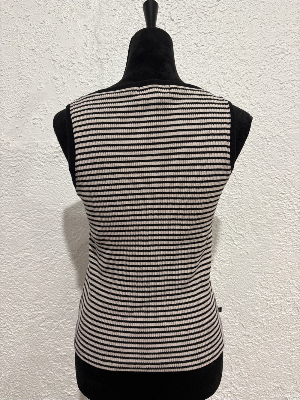 Lauren Ralph Lauren Striped Knit Tank Top Small Fisherman Coastal Preppy - Picture 6 of 7